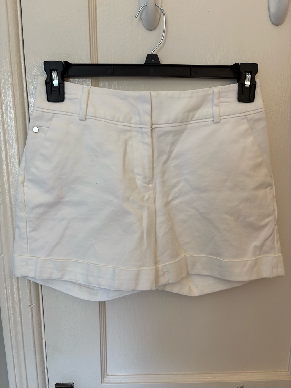 Apt. 9 White Tailored Cuffed Shorts
